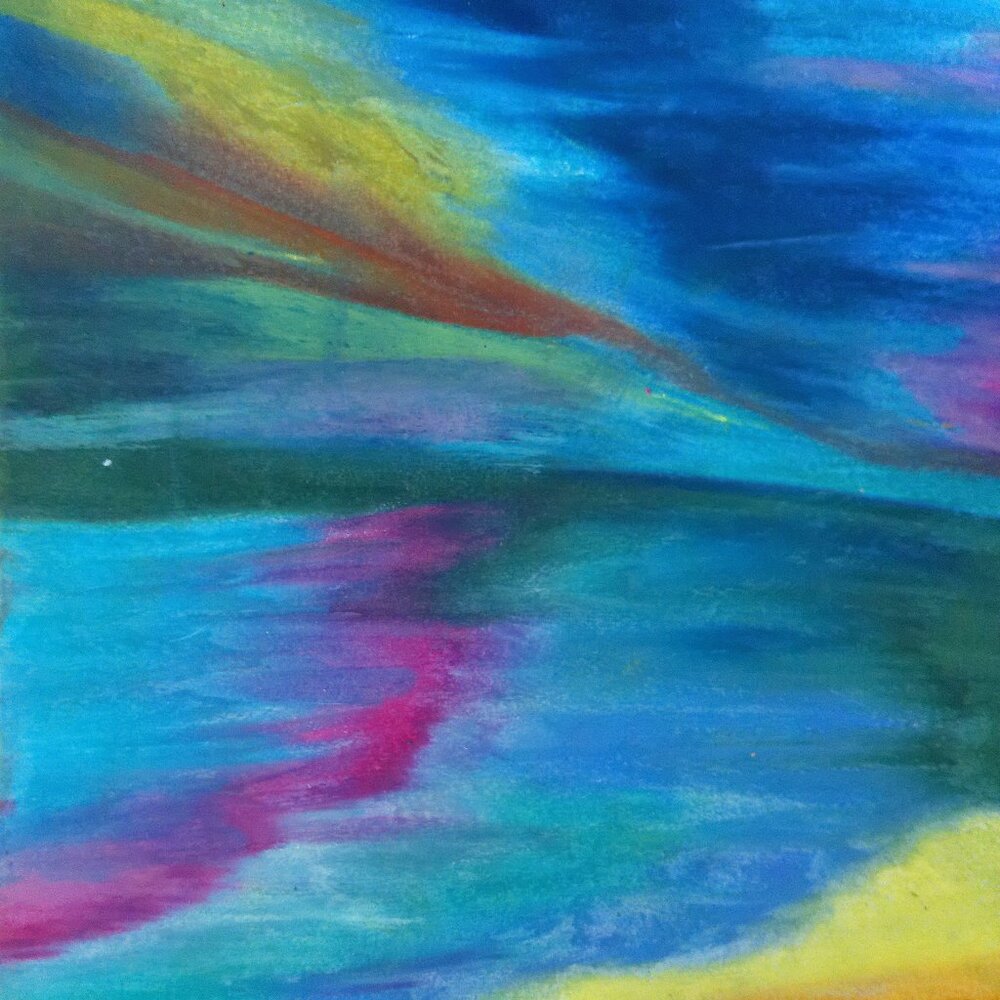 Titled "Ocean Scene 3 of 3" Original Painting by Artist Rachael Potter